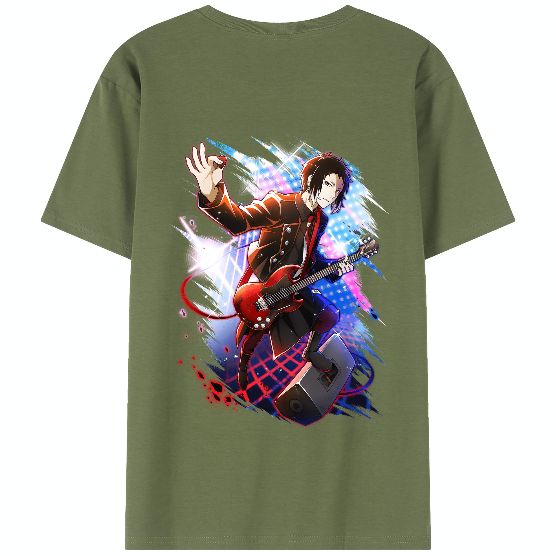 （画像用） 文豪ストレイドッグス Bungo Stray Dogs 綿100％半袖Tシャツ（背面プリント）